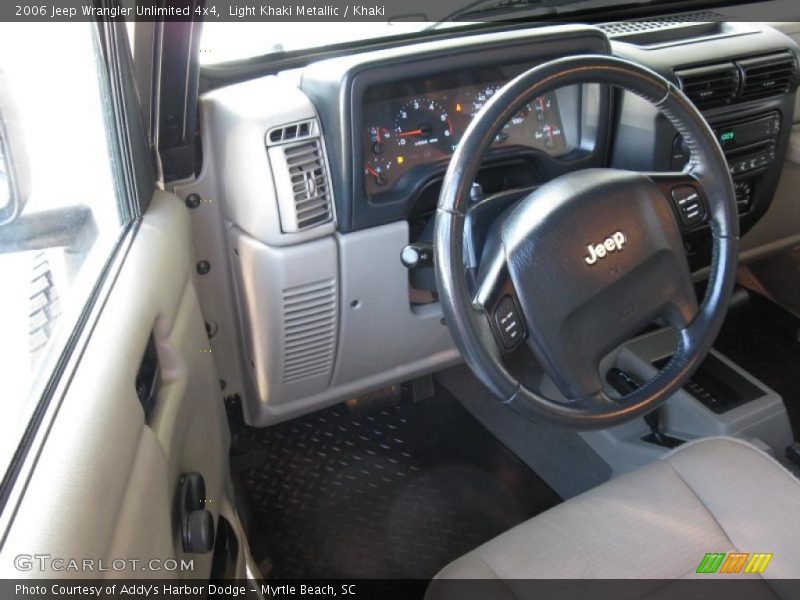 Light Khaki Metallic / Khaki 2006 Jeep Wrangler Unlimited 4x4