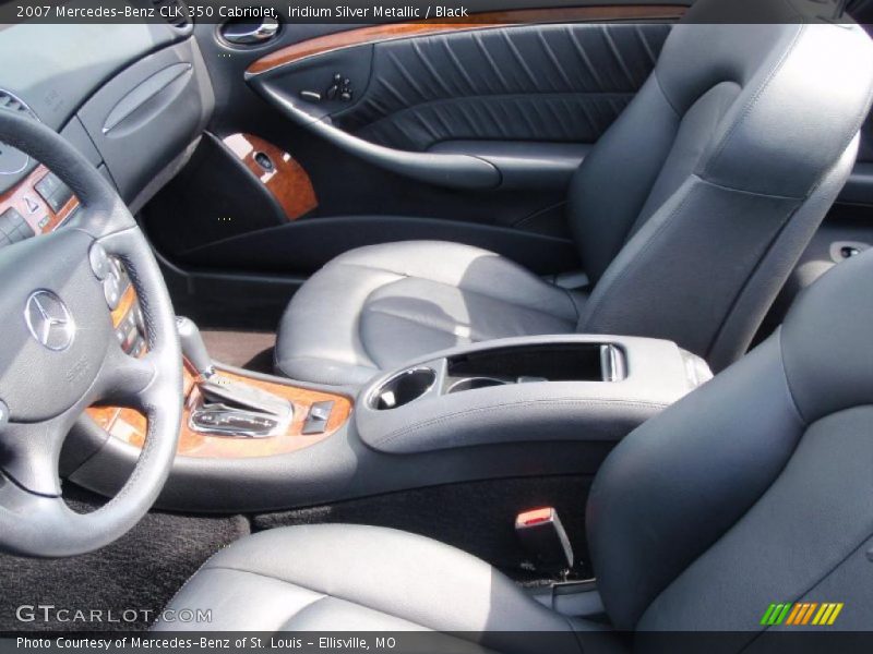 Iridium Silver Metallic / Black 2007 Mercedes-Benz CLK 350 Cabriolet
