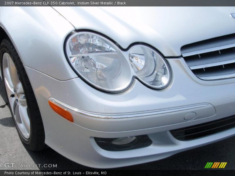 Iridium Silver Metallic / Black 2007 Mercedes-Benz CLK 350 Cabriolet