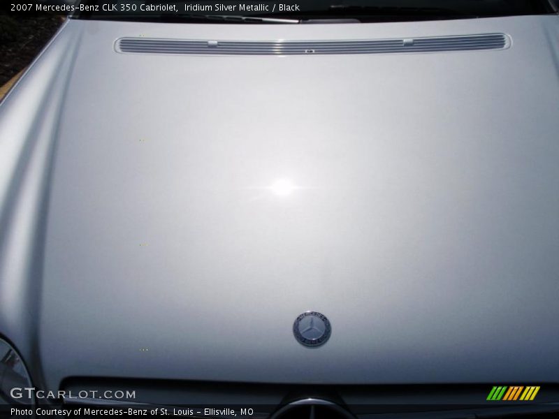Iridium Silver Metallic / Black 2007 Mercedes-Benz CLK 350 Cabriolet