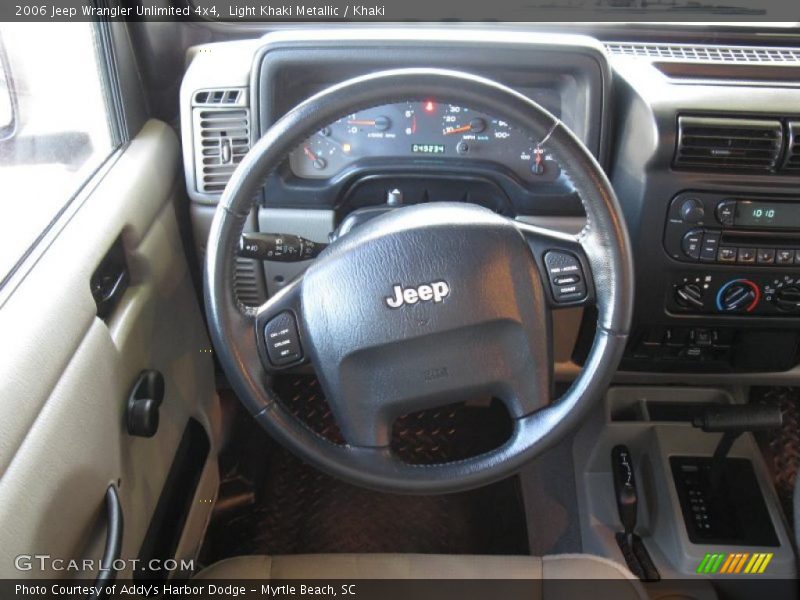 Light Khaki Metallic / Khaki 2006 Jeep Wrangler Unlimited 4x4
