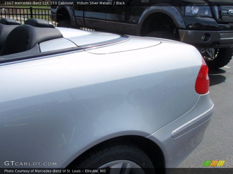 Iridium Silver Metallic / Black 2007 Mercedes-Benz CLK 350 Cabriolet