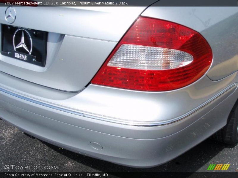 Iridium Silver Metallic / Black 2007 Mercedes-Benz CLK 350 Cabriolet