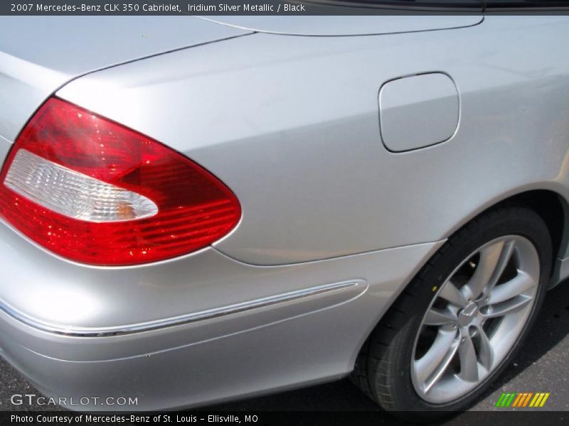Iridium Silver Metallic / Black 2007 Mercedes-Benz CLK 350 Cabriolet