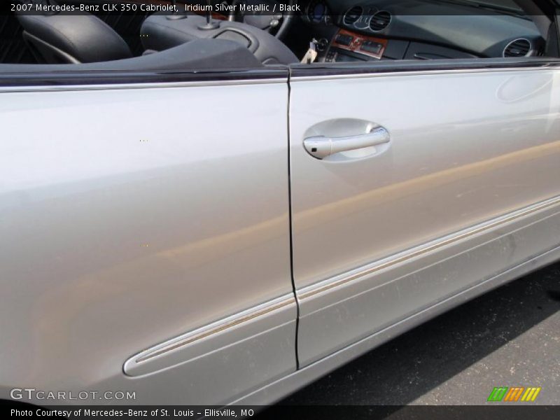 Iridium Silver Metallic / Black 2007 Mercedes-Benz CLK 350 Cabriolet