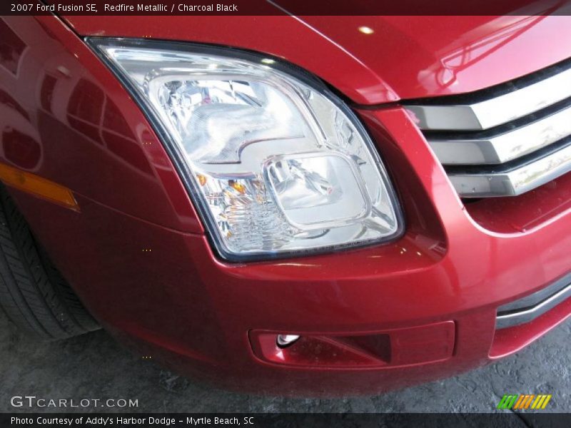 Redfire Metallic / Charcoal Black 2007 Ford Fusion SE
