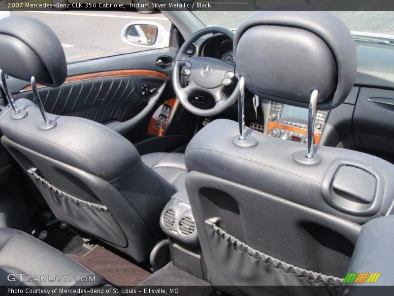 Iridium Silver Metallic / Black 2007 Mercedes-Benz CLK 350 Cabriolet