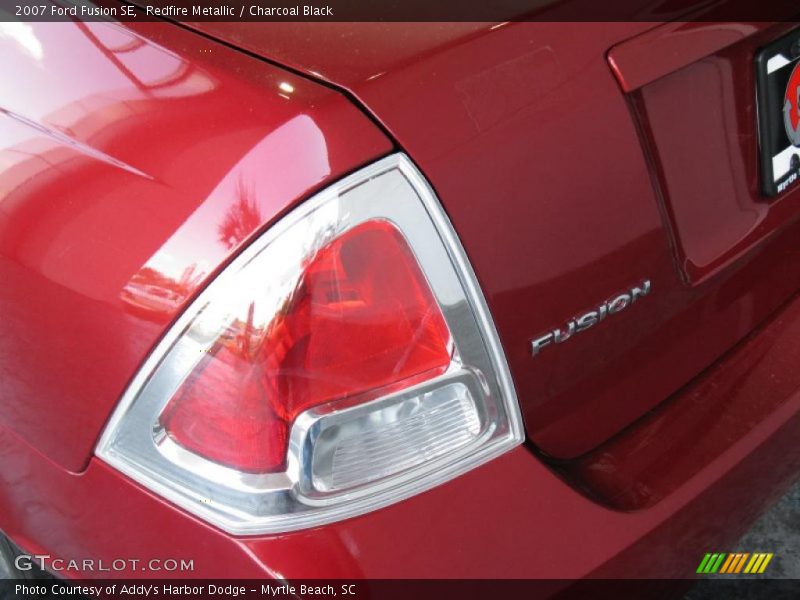 Redfire Metallic / Charcoal Black 2007 Ford Fusion SE