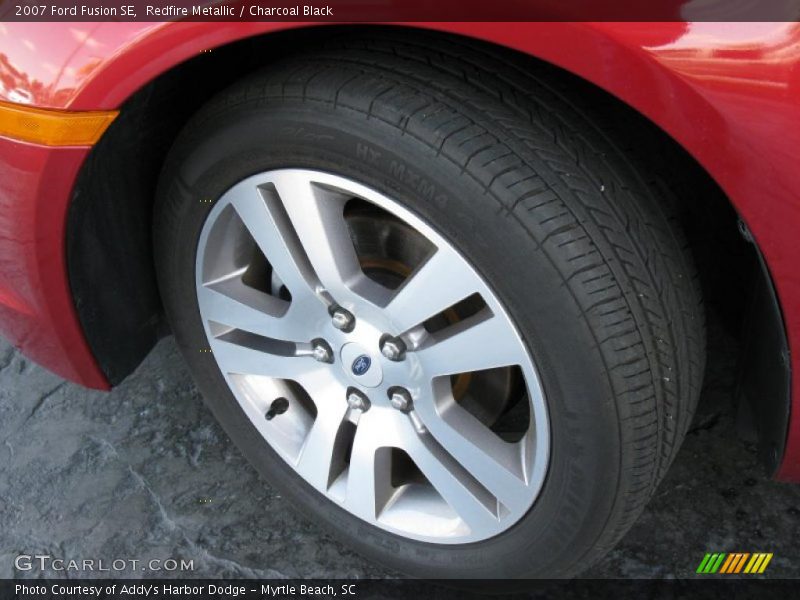 Redfire Metallic / Charcoal Black 2007 Ford Fusion SE