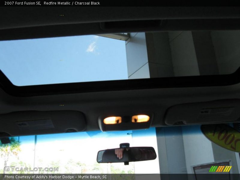 Redfire Metallic / Charcoal Black 2007 Ford Fusion SE