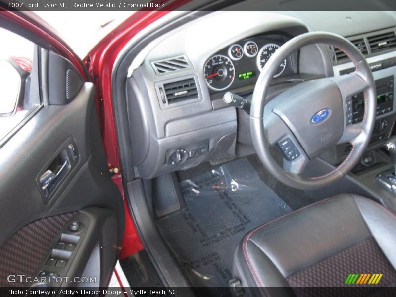 Redfire Metallic / Charcoal Black 2007 Ford Fusion SE