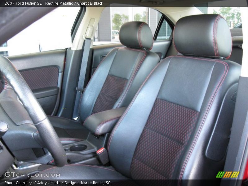 Redfire Metallic / Charcoal Black 2007 Ford Fusion SE