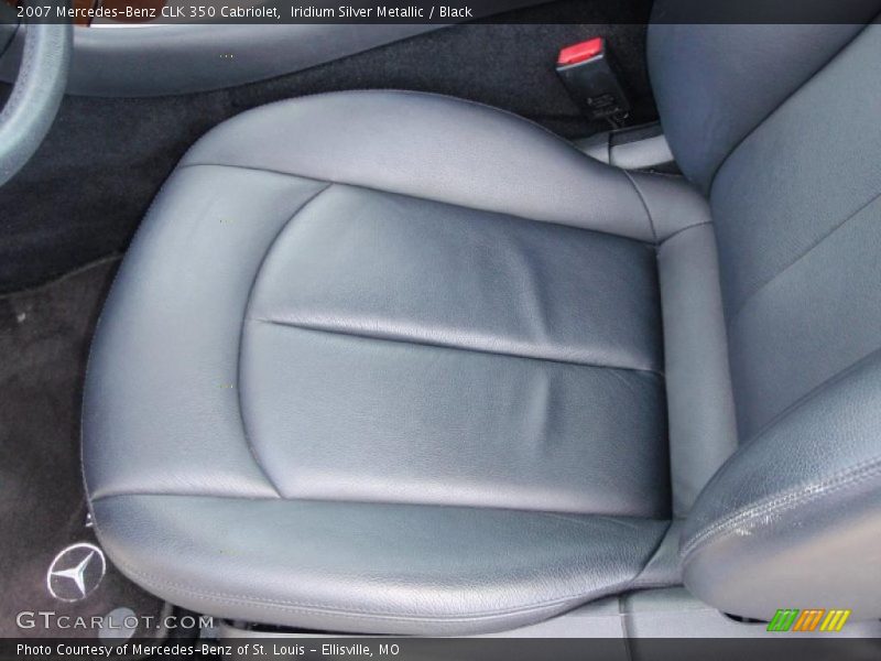 Iridium Silver Metallic / Black 2007 Mercedes-Benz CLK 350 Cabriolet