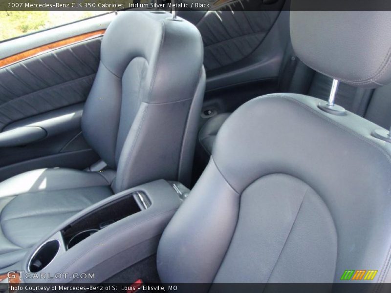 Iridium Silver Metallic / Black 2007 Mercedes-Benz CLK 350 Cabriolet