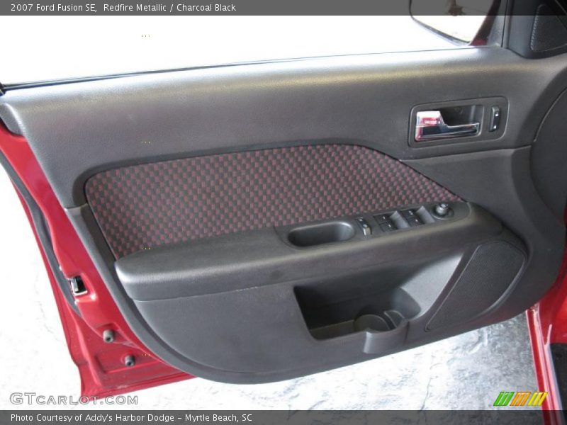 Redfire Metallic / Charcoal Black 2007 Ford Fusion SE