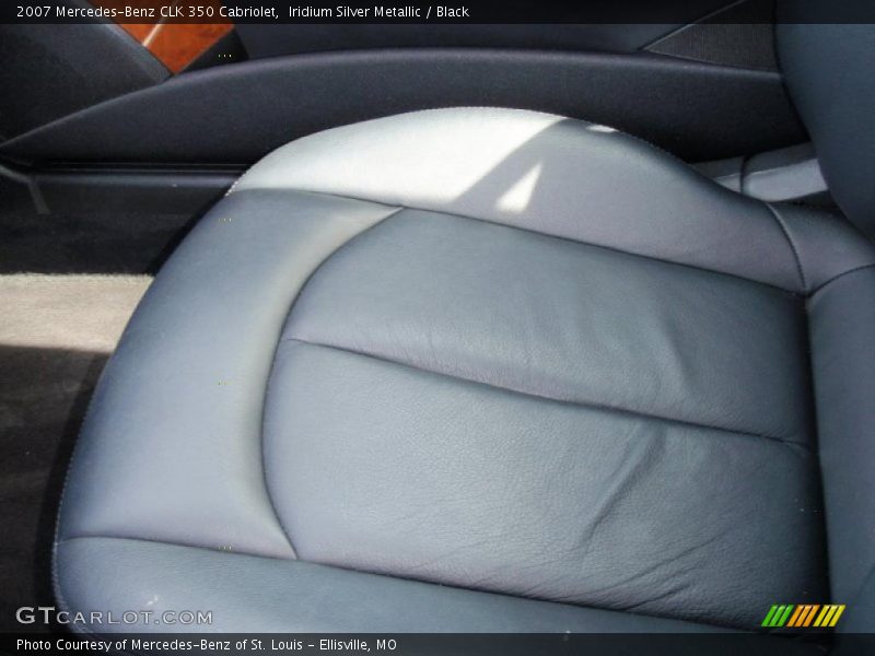 Iridium Silver Metallic / Black 2007 Mercedes-Benz CLK 350 Cabriolet