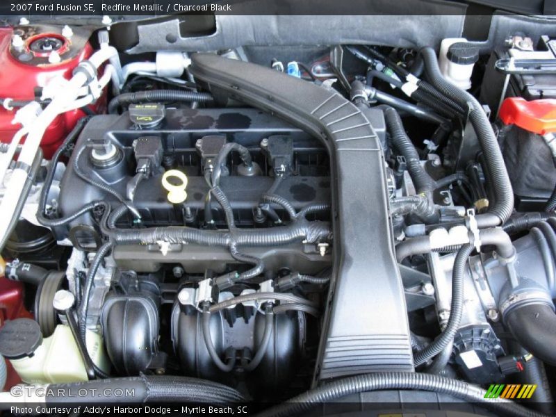 Redfire Metallic / Charcoal Black 2007 Ford Fusion SE