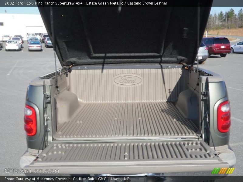 Estate Green Metallic / Castano Brown Leather 2002 Ford F150 King Ranch SuperCrew 4x4