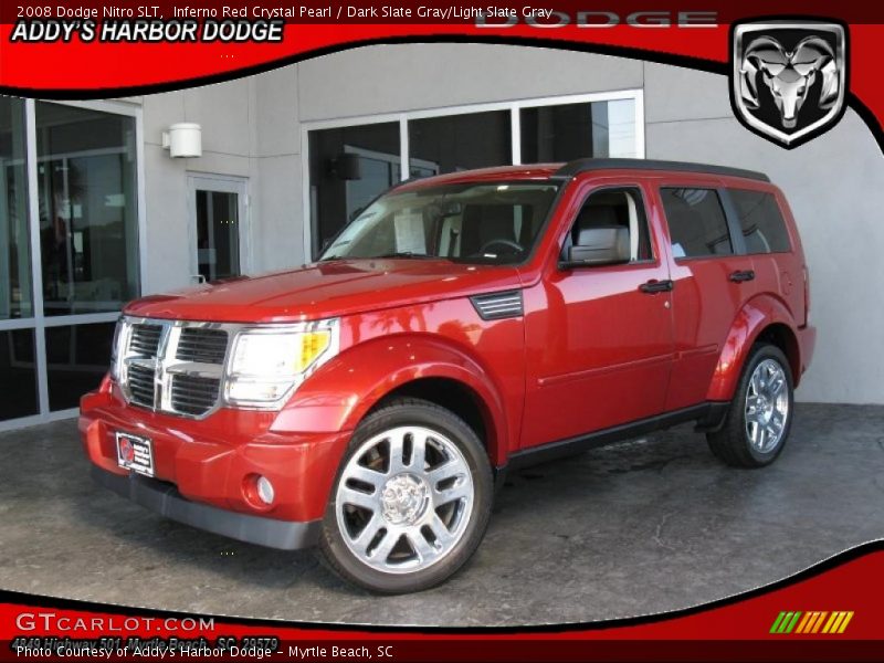 Inferno Red Crystal Pearl / Dark Slate Gray/Light Slate Gray 2008 Dodge Nitro SLT