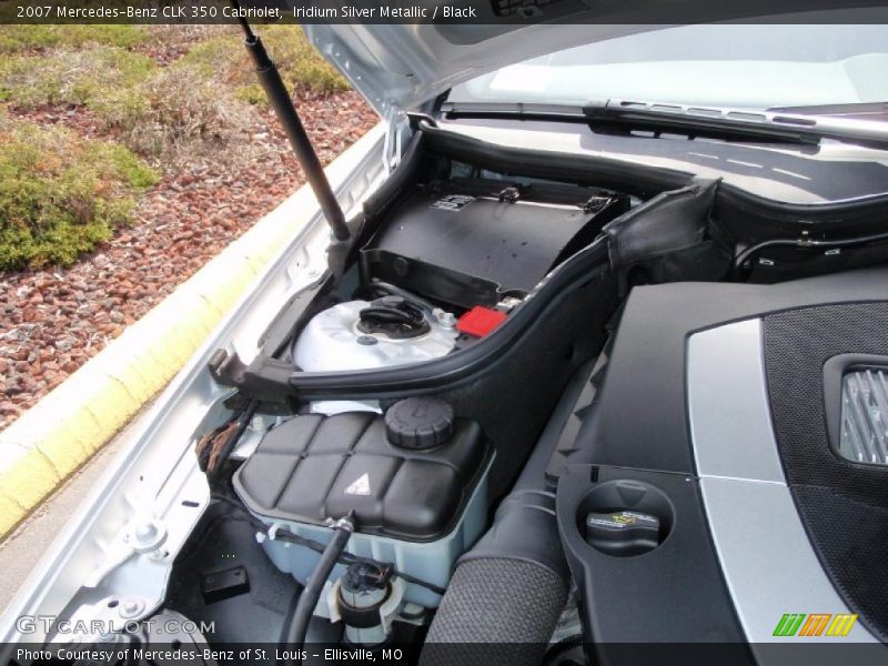 Iridium Silver Metallic / Black 2007 Mercedes-Benz CLK 350 Cabriolet