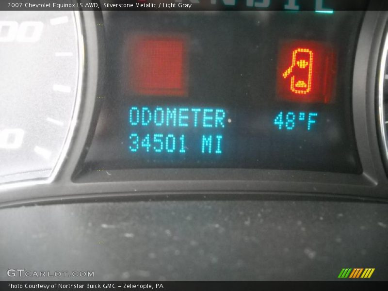 Silverstone Metallic / Light Gray 2007 Chevrolet Equinox LS AWD