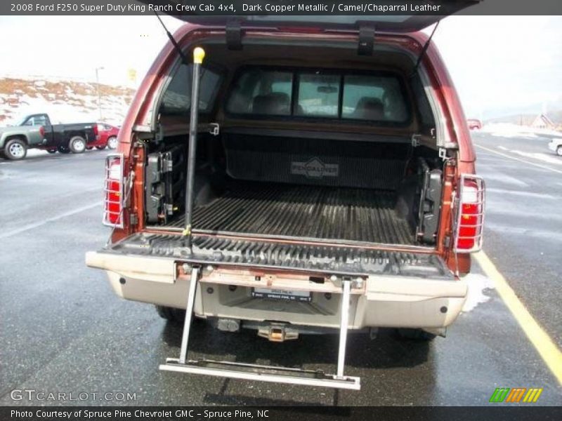 Dark Copper Metallic / Camel/Chaparral Leather 2008 Ford F250 Super Duty King Ranch Crew Cab 4x4