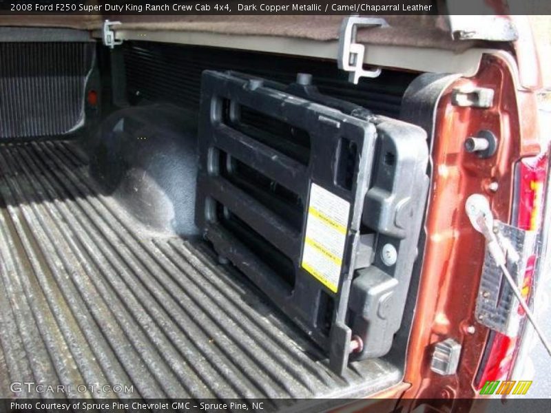 Dark Copper Metallic / Camel/Chaparral Leather 2008 Ford F250 Super Duty King Ranch Crew Cab 4x4