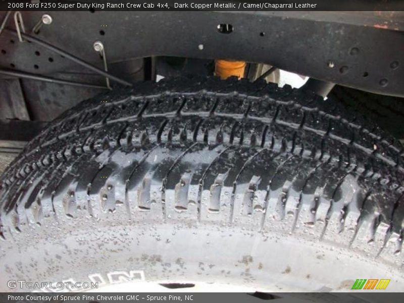 Dark Copper Metallic / Camel/Chaparral Leather 2008 Ford F250 Super Duty King Ranch Crew Cab 4x4