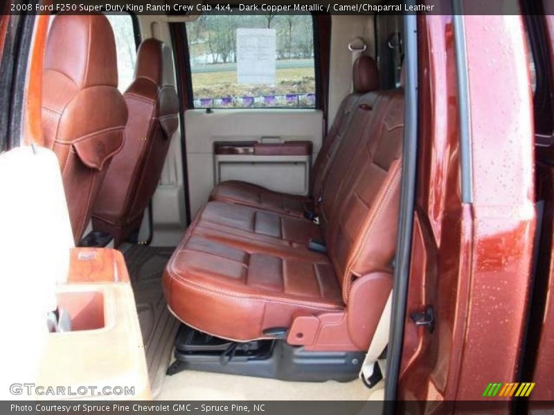 Dark Copper Metallic / Camel/Chaparral Leather 2008 Ford F250 Super Duty King Ranch Crew Cab 4x4