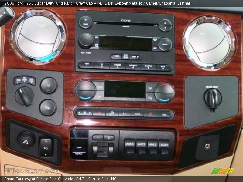 Dark Copper Metallic / Camel/Chaparral Leather 2008 Ford F250 Super Duty King Ranch Crew Cab 4x4