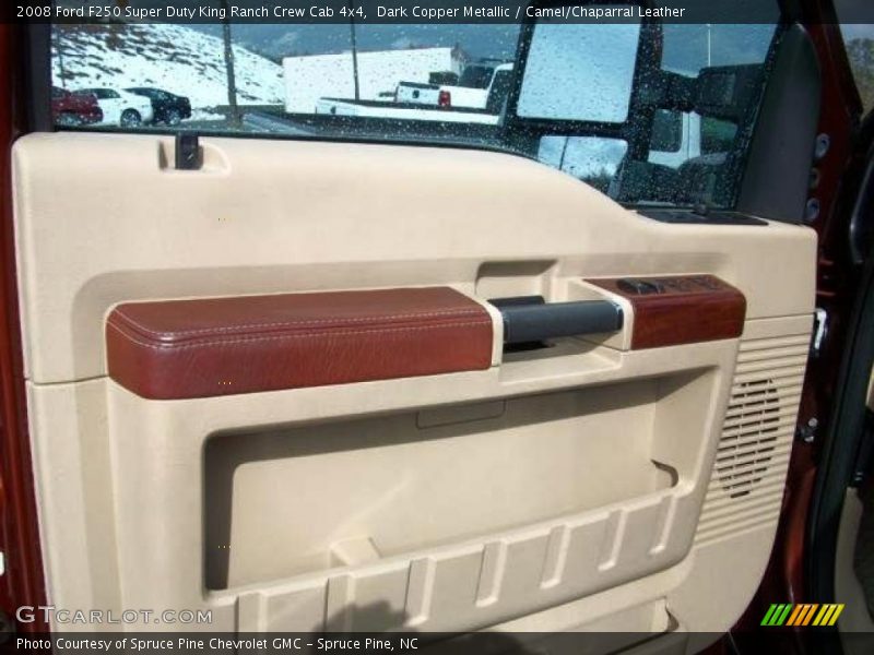 Dark Copper Metallic / Camel/Chaparral Leather 2008 Ford F250 Super Duty King Ranch Crew Cab 4x4