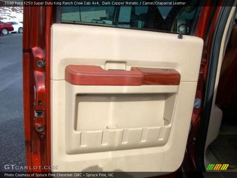 Dark Copper Metallic / Camel/Chaparral Leather 2008 Ford F250 Super Duty King Ranch Crew Cab 4x4