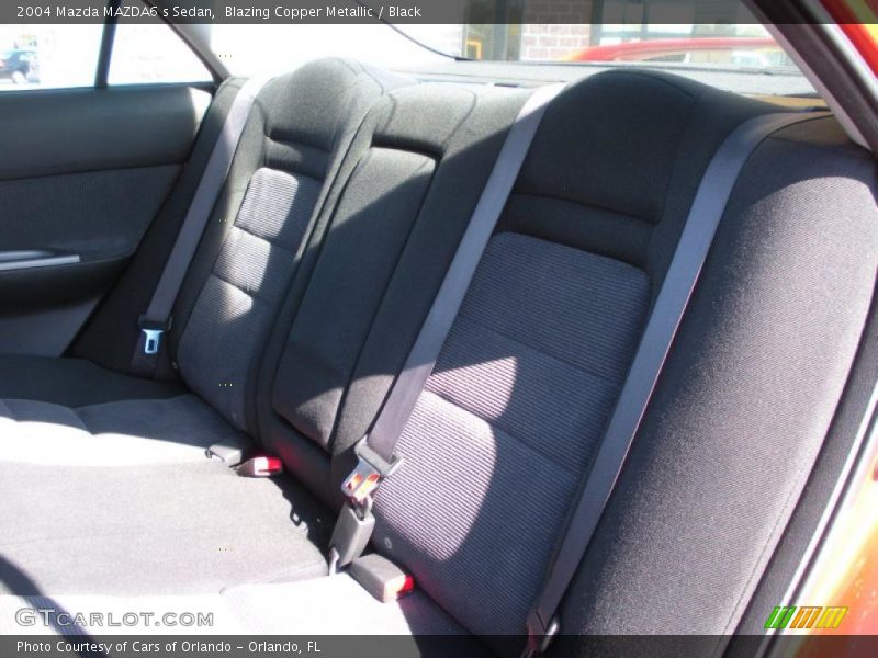 Blazing Copper Metallic / Black 2004 Mazda MAZDA6 s Sedan