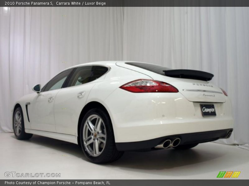 Carrara White / Luxor Beige 2010 Porsche Panamera S