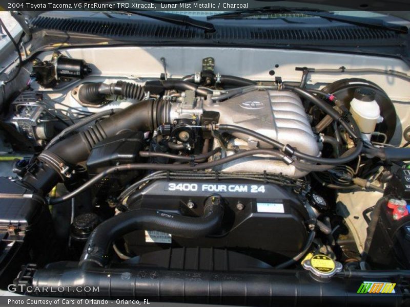 Lunar Mist Metallic / Charcoal 2004 Toyota Tacoma V6 PreRunner TRD Xtracab