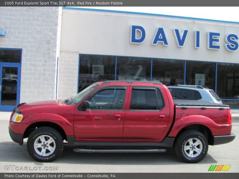 Red Fire / Medium Pebble 2005 Ford Explorer Sport Trac XLT 4x4