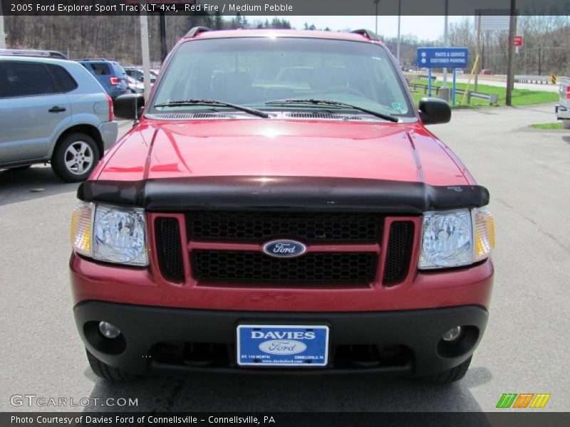 Red Fire / Medium Pebble 2005 Ford Explorer Sport Trac XLT 4x4