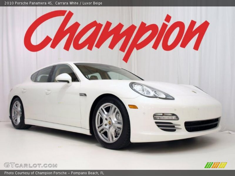 Carrara White / Luxor Beige 2010 Porsche Panamera 4S