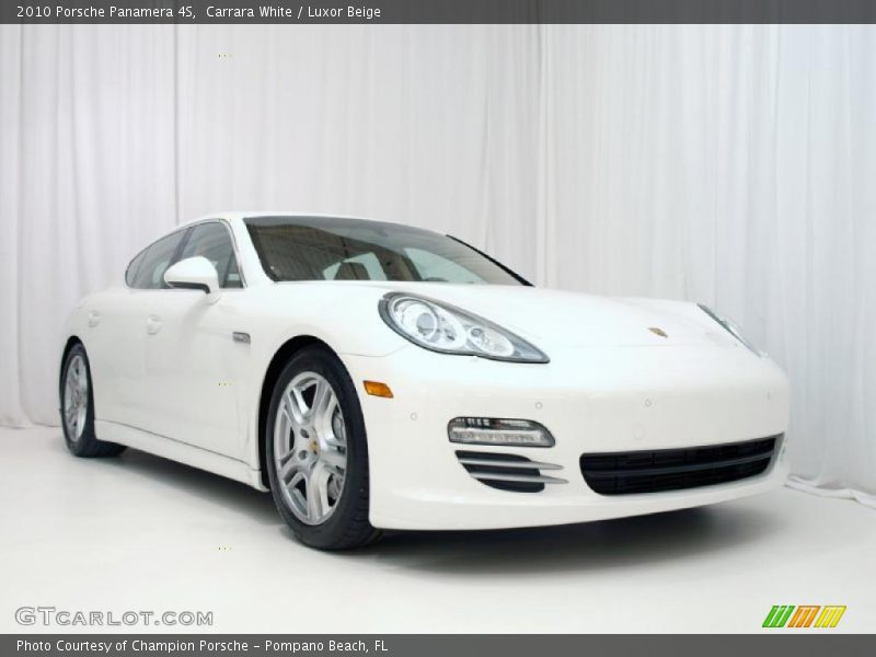 Carrara White / Luxor Beige 2010 Porsche Panamera 4S