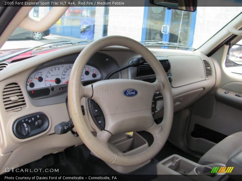Red Fire / Medium Pebble 2005 Ford Explorer Sport Trac XLT 4x4