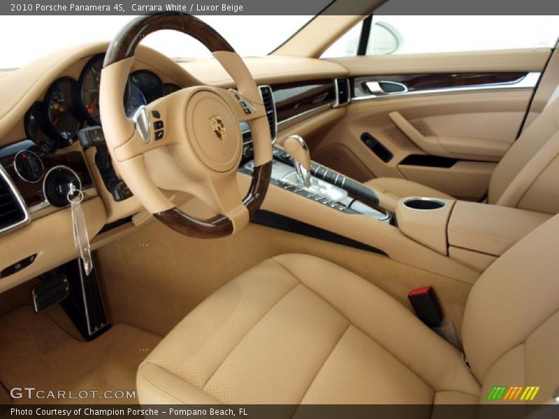Carrara White / Luxor Beige 2010 Porsche Panamera 4S