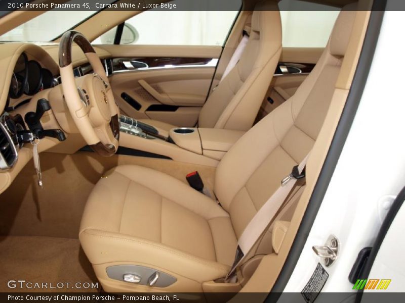 Carrara White / Luxor Beige 2010 Porsche Panamera 4S