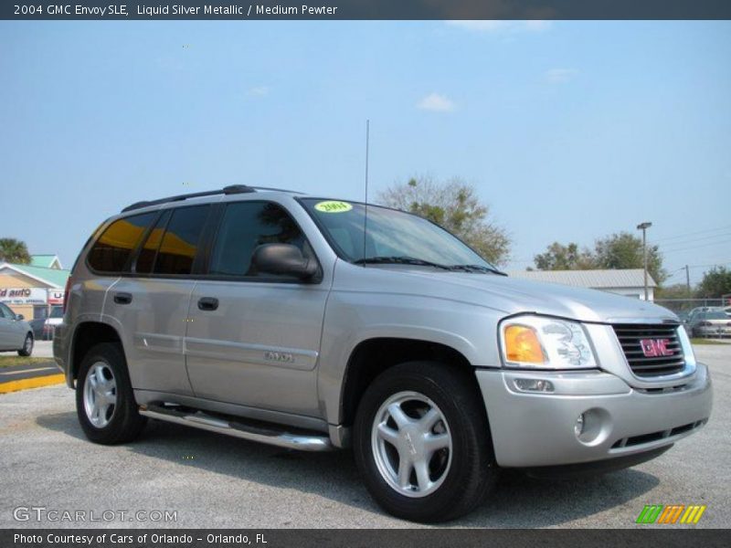 Liquid Silver Metallic / Medium Pewter 2004 GMC Envoy SLE