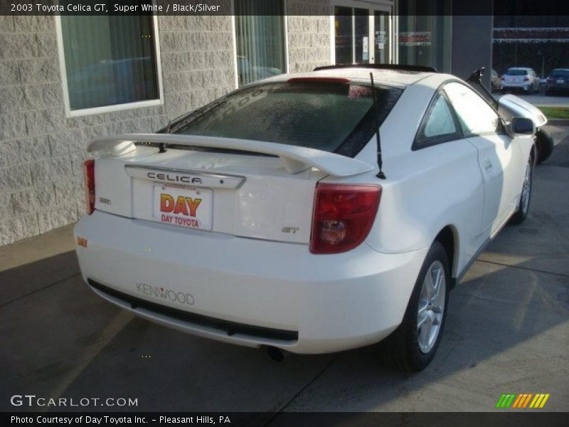 Super White / Black/Silver 2003 Toyota Celica GT