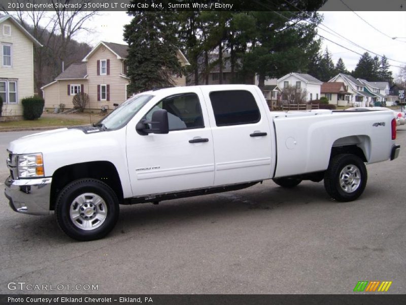 Summit White / Ebony 2010 Chevrolet Silverado 3500HD LT Crew Cab 4x4