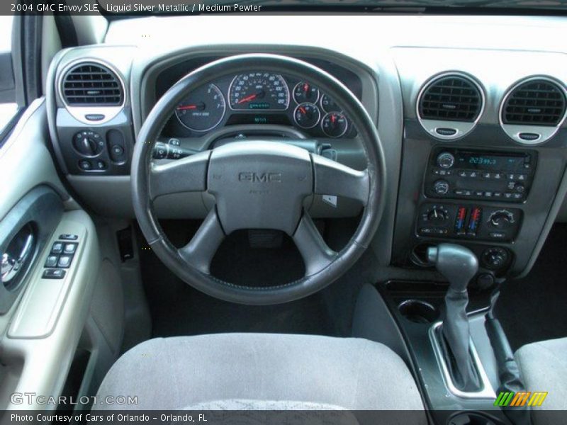 Liquid Silver Metallic / Medium Pewter 2004 GMC Envoy SLE