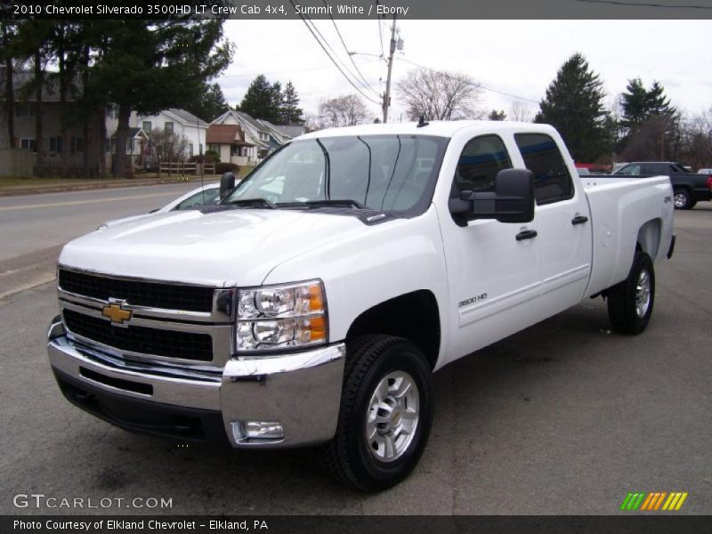 Summit White / Ebony 2010 Chevrolet Silverado 3500HD LT Crew Cab 4x4