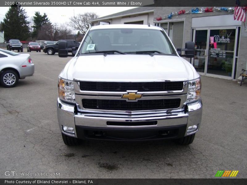 Summit White / Ebony 2010 Chevrolet Silverado 3500HD LT Crew Cab 4x4