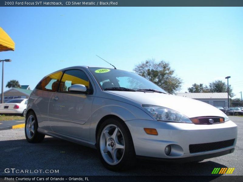 CD Silver Metallic / Black/Red 2003 Ford Focus SVT Hatchback