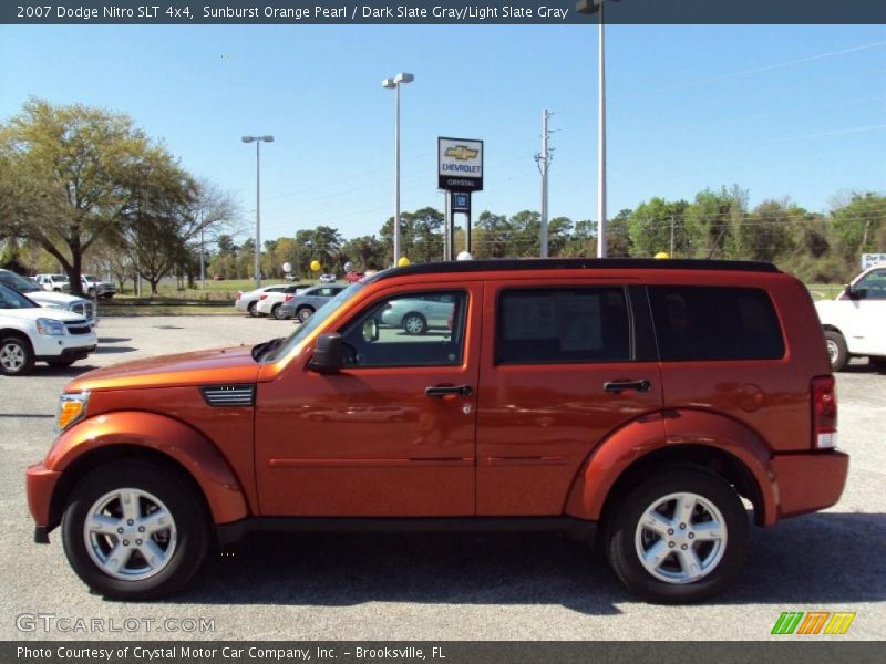 Sunburst Orange Pearl / Dark Slate Gray/Light Slate Gray 2007 Dodge Nitro SLT 4x4